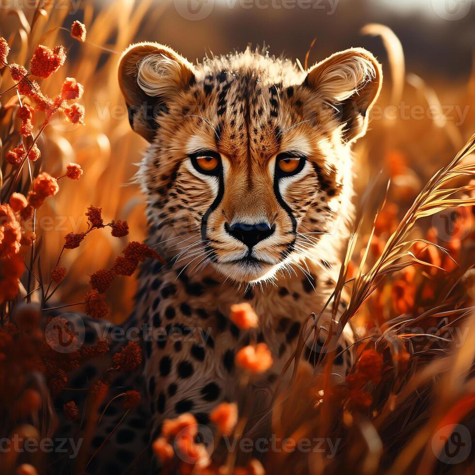 african wild cheetha photo