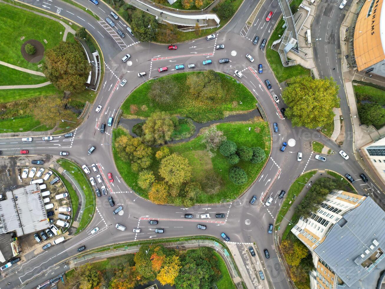 aéreo ver de central hemel cáñamo ciudad de Inglaterra Reino Unido. noviembre 5to, 2023 foto