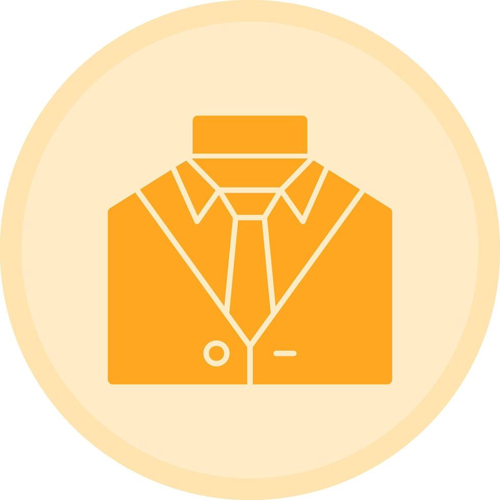 Suit and tie representing professional attire Multicolor Circle Icon vector