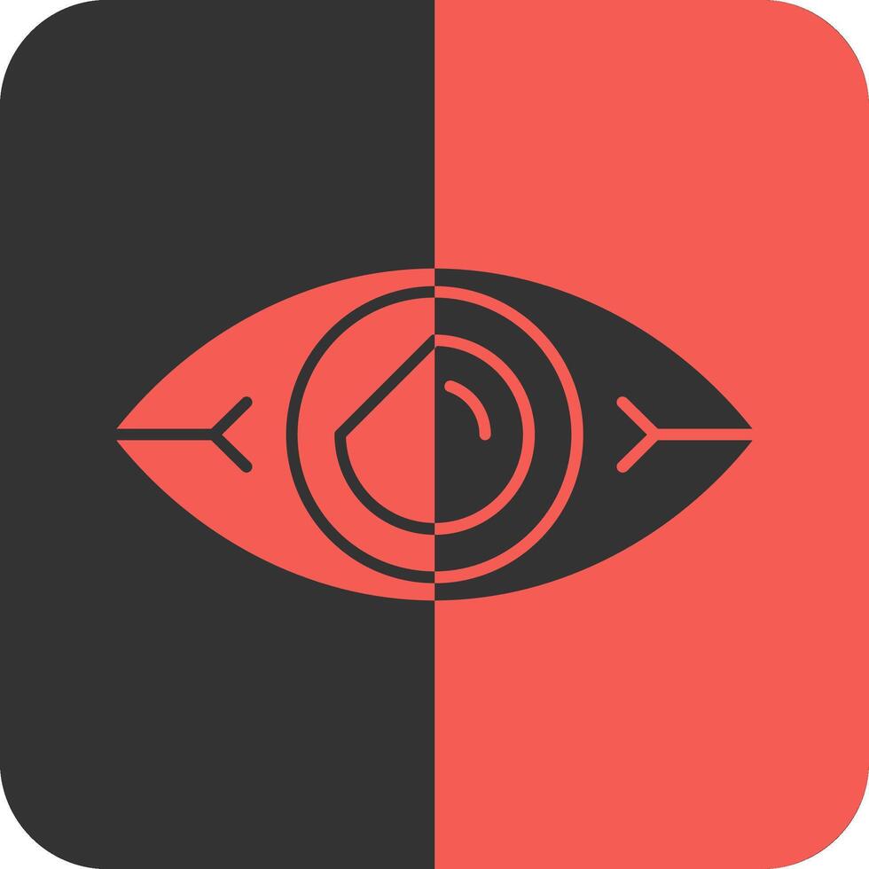 Vision Vibe Red Inverse Icon vector