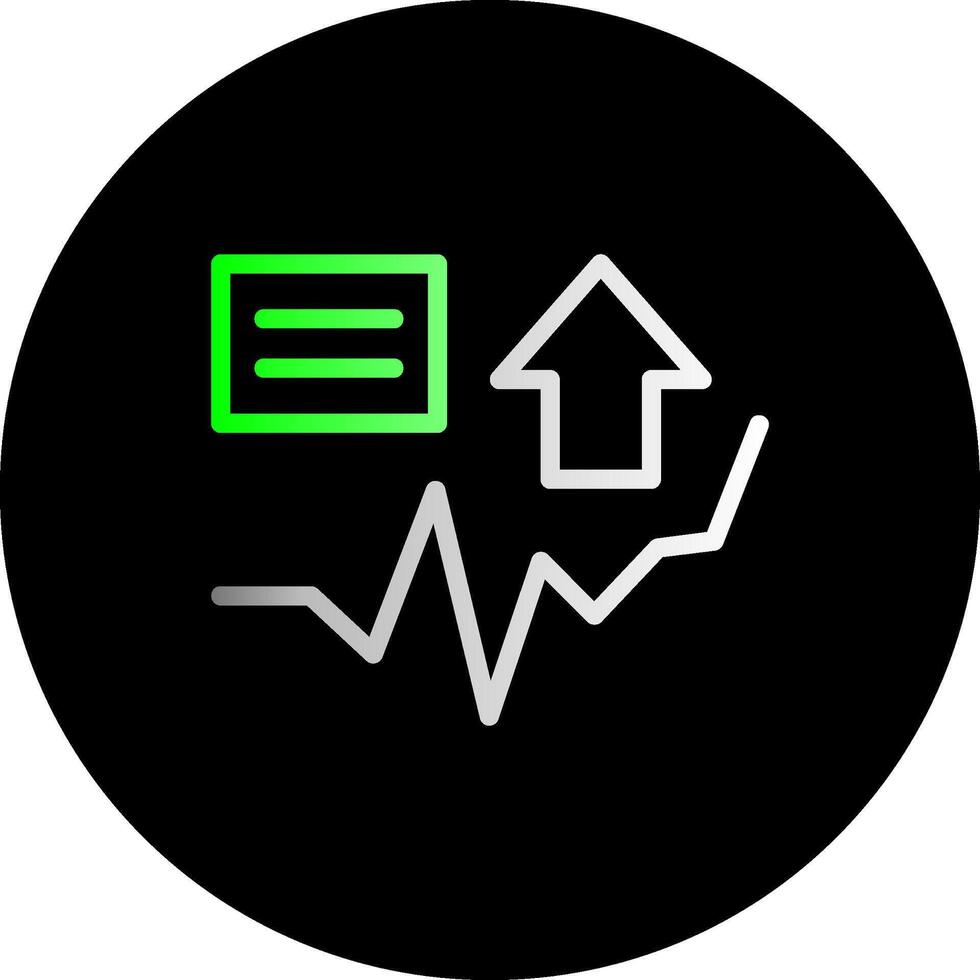 Spark Shift Dual Gradient Circle Icon vector