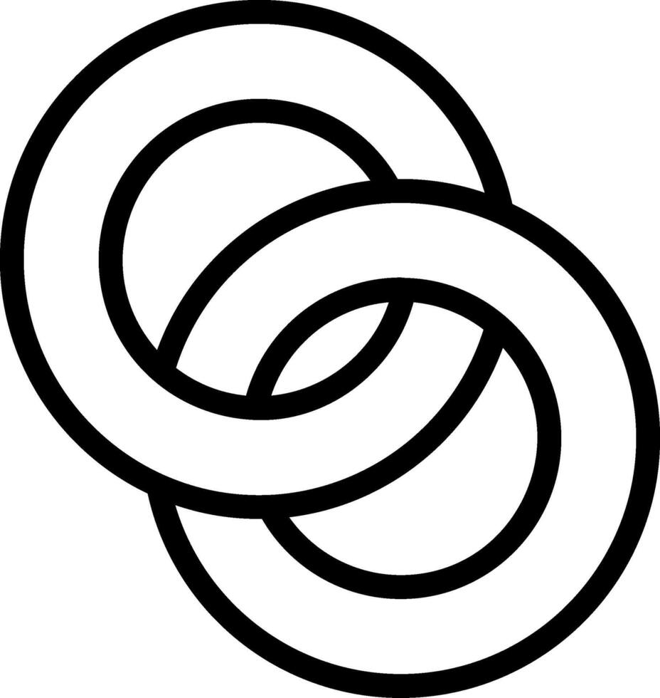 Bold Bound Line Icon vector