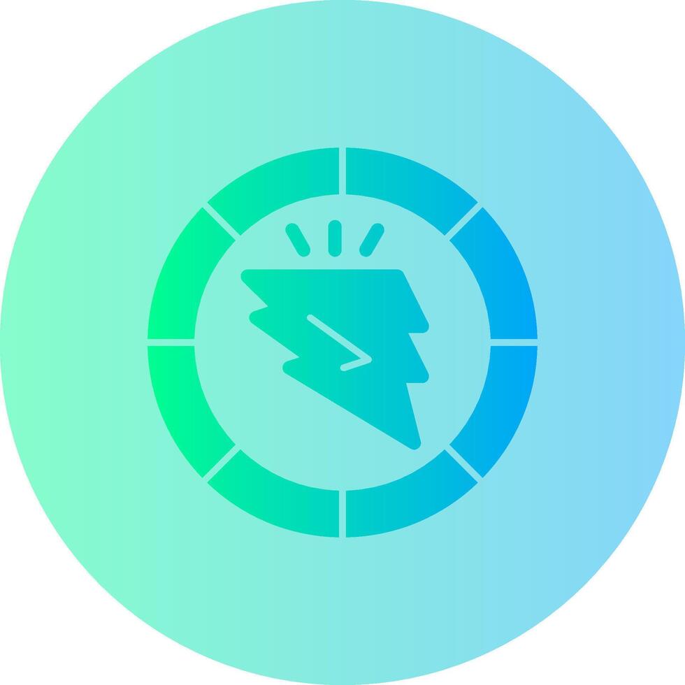Spark Sphere Gradient Circle Icon vector