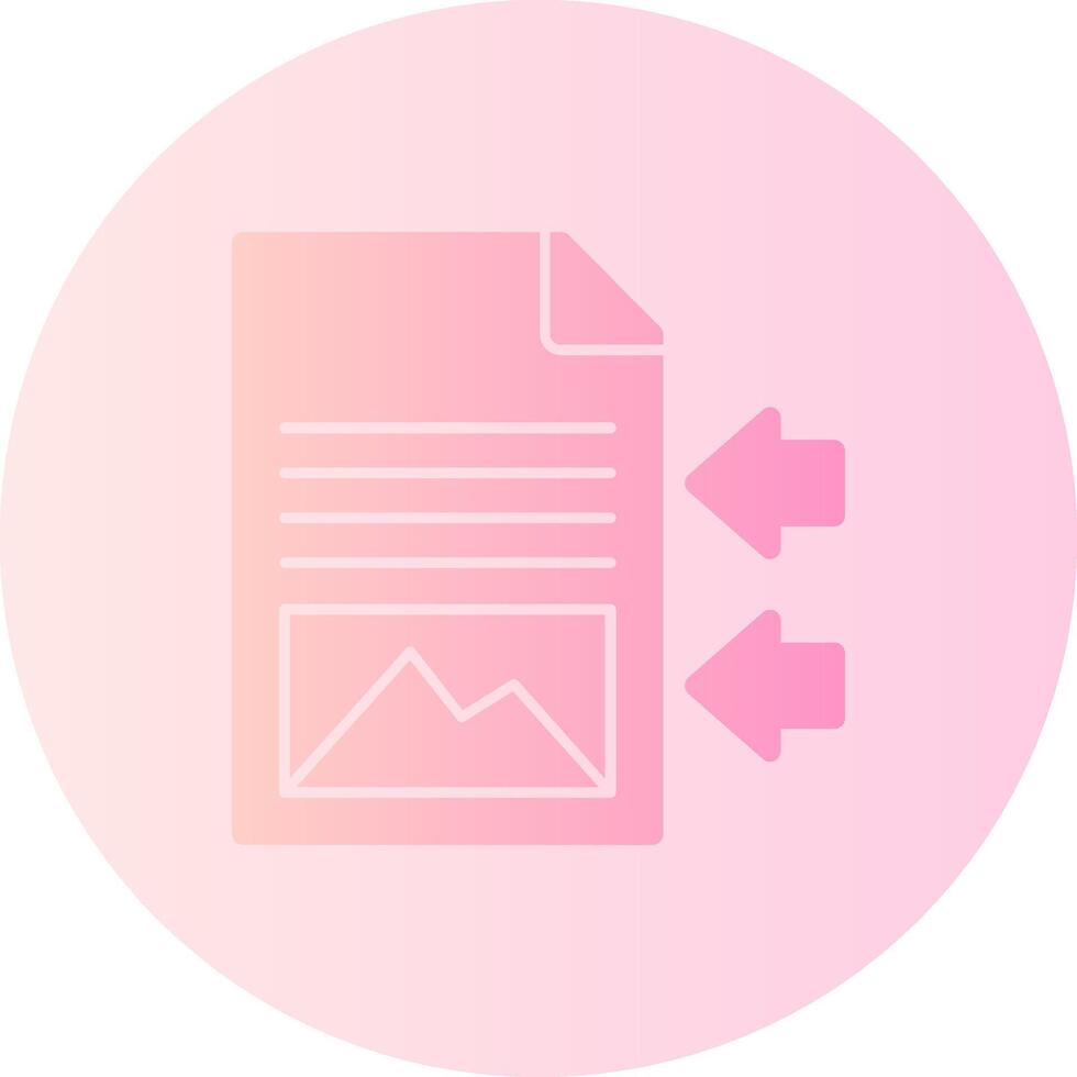 Shift Sway Gradient Circle Icon vector