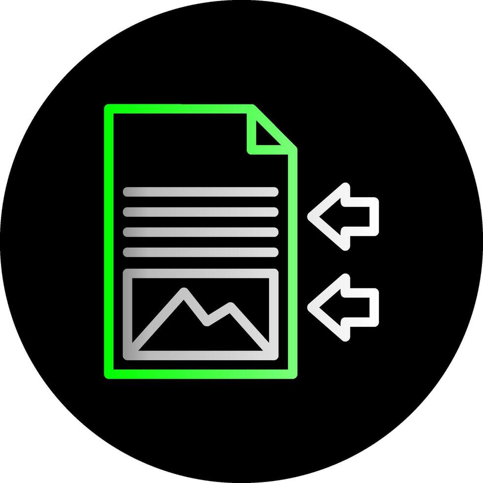 Shift Sway Dual Gradient Circle Icon vector
