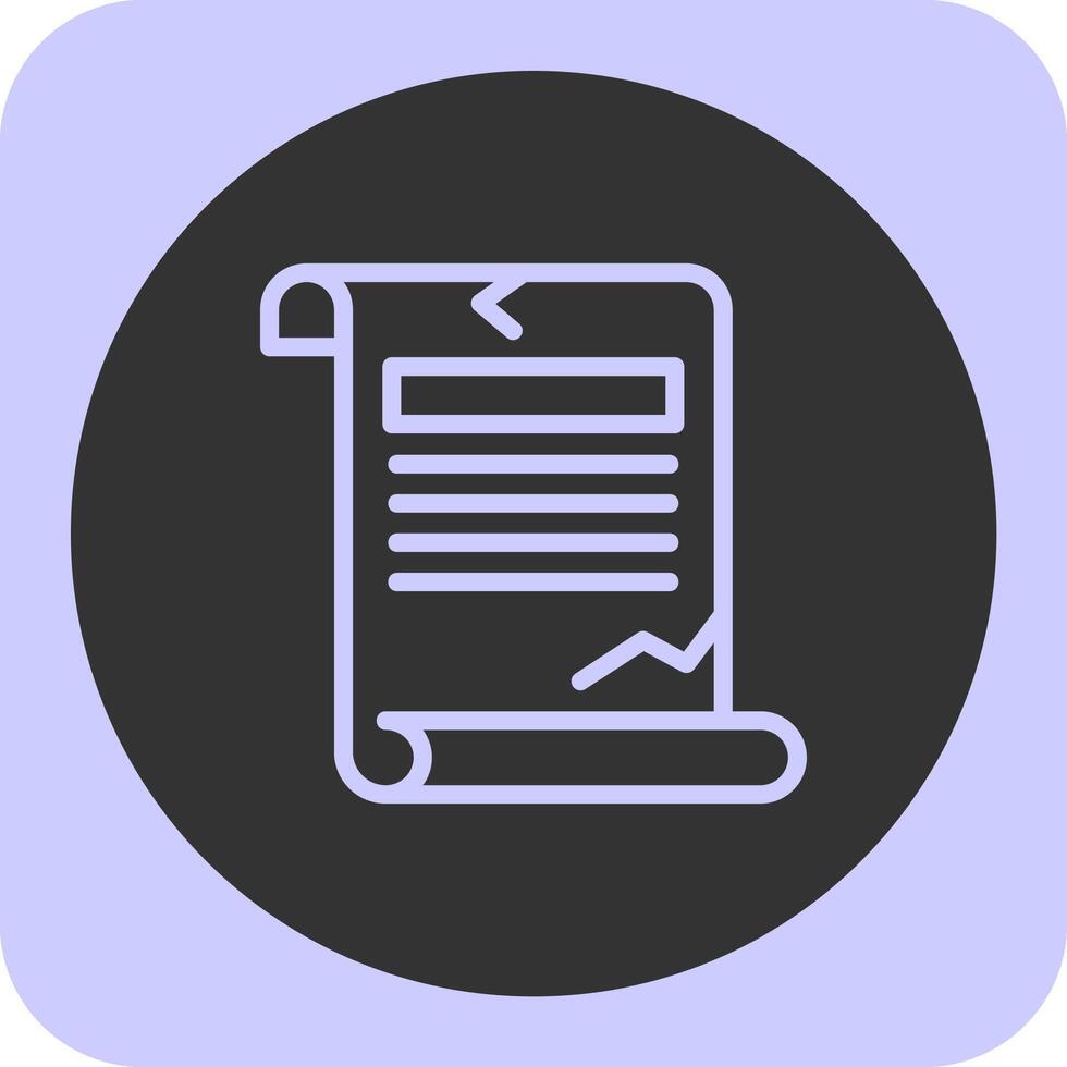 Quest Quake Linear Round Icon vector