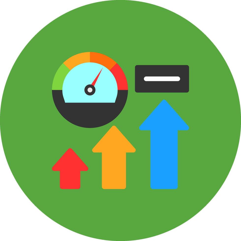 Rev Up Reach Flat Shadow Icon vector