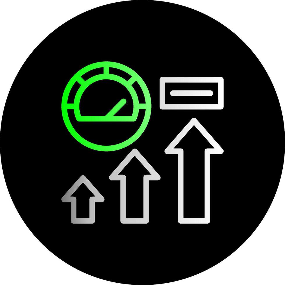 Rev Up Reach Dual Gradient Circle Icon vector