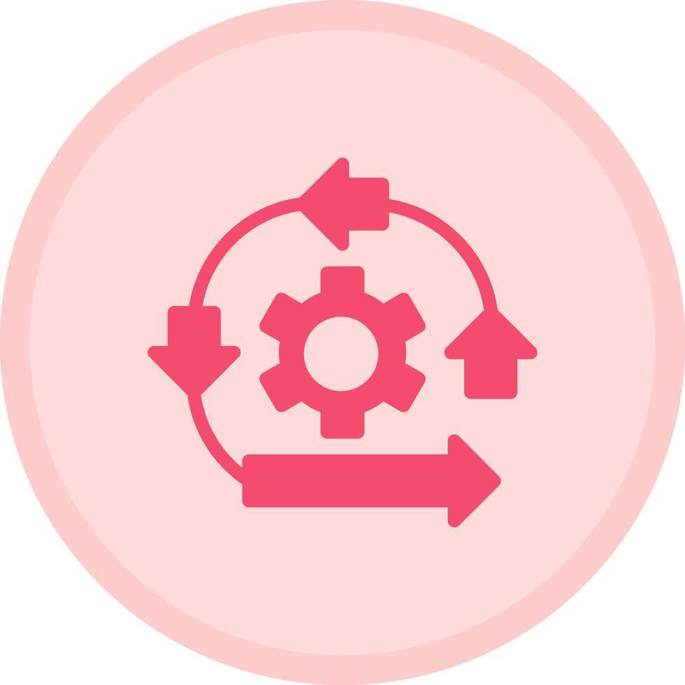 Shift Sprint Multicolor Circle Icon vector
