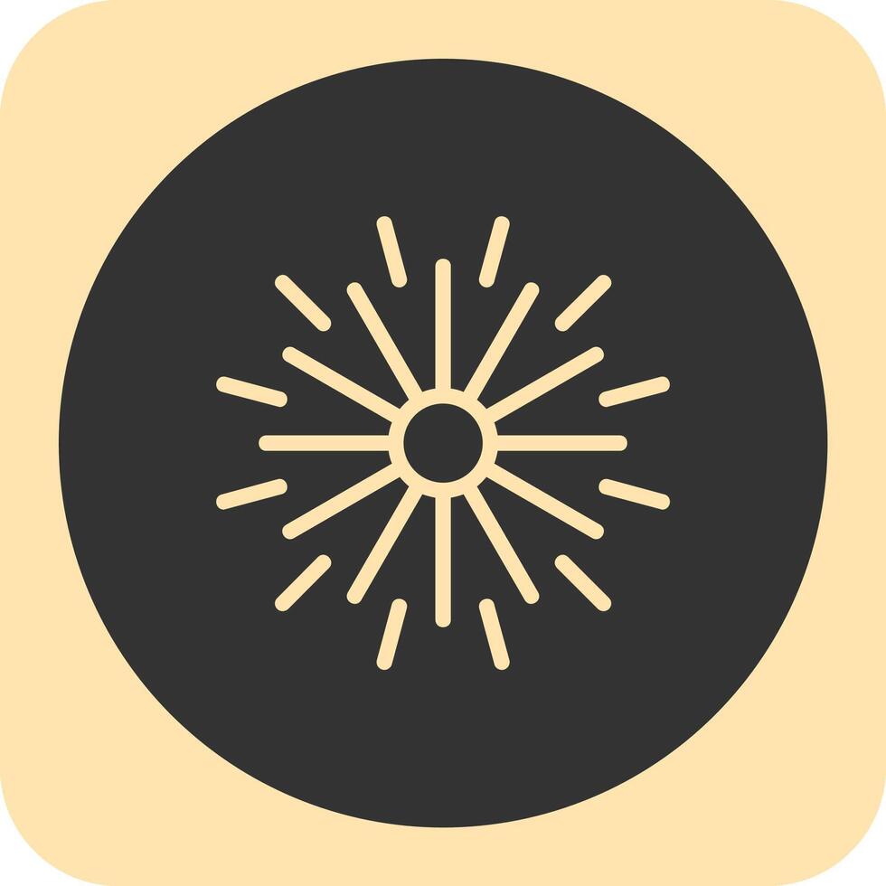 Spark Soar Linear Round Icon vector