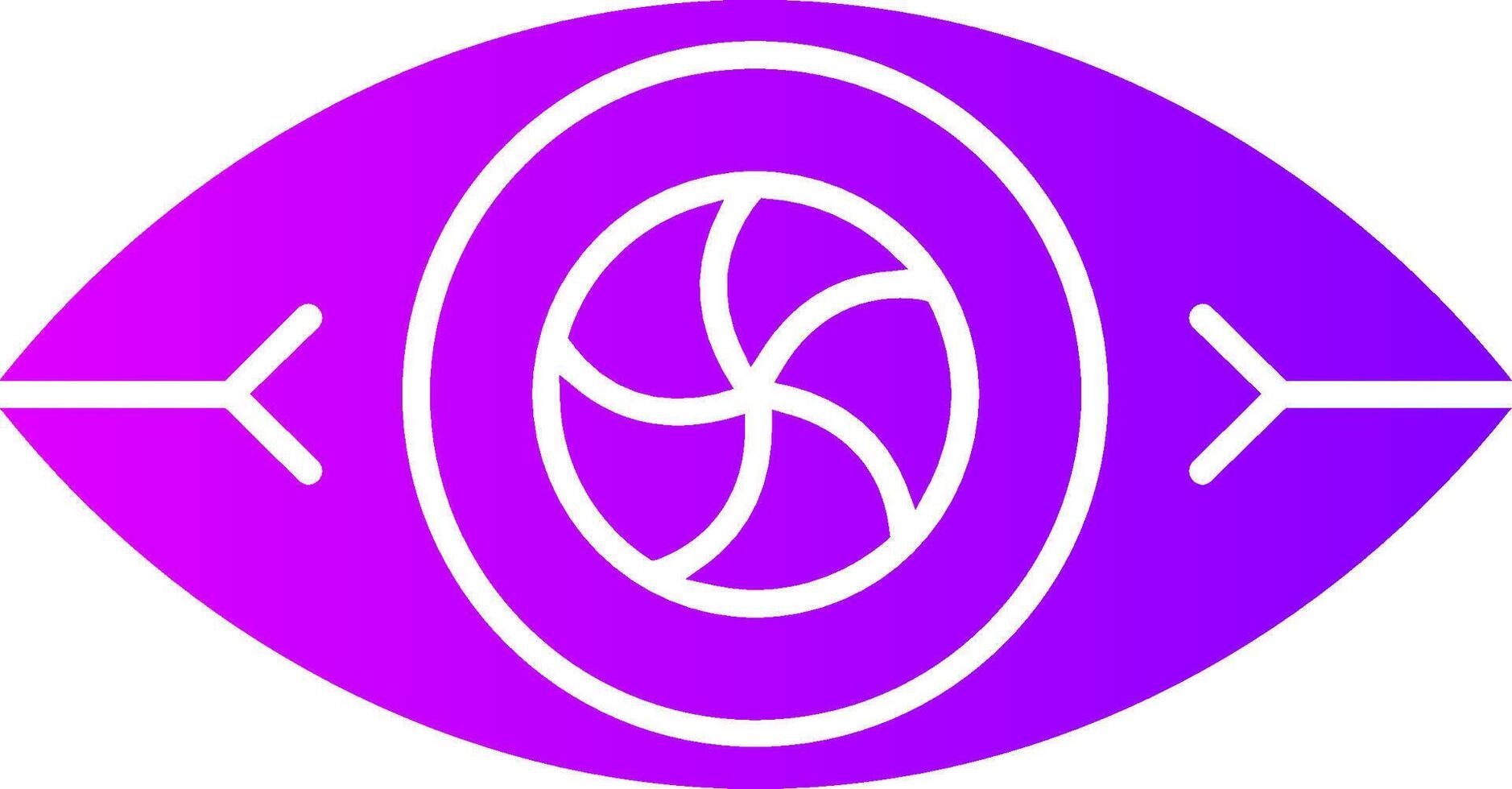 Vision Vortex Solid Multi Gradient Icon vector