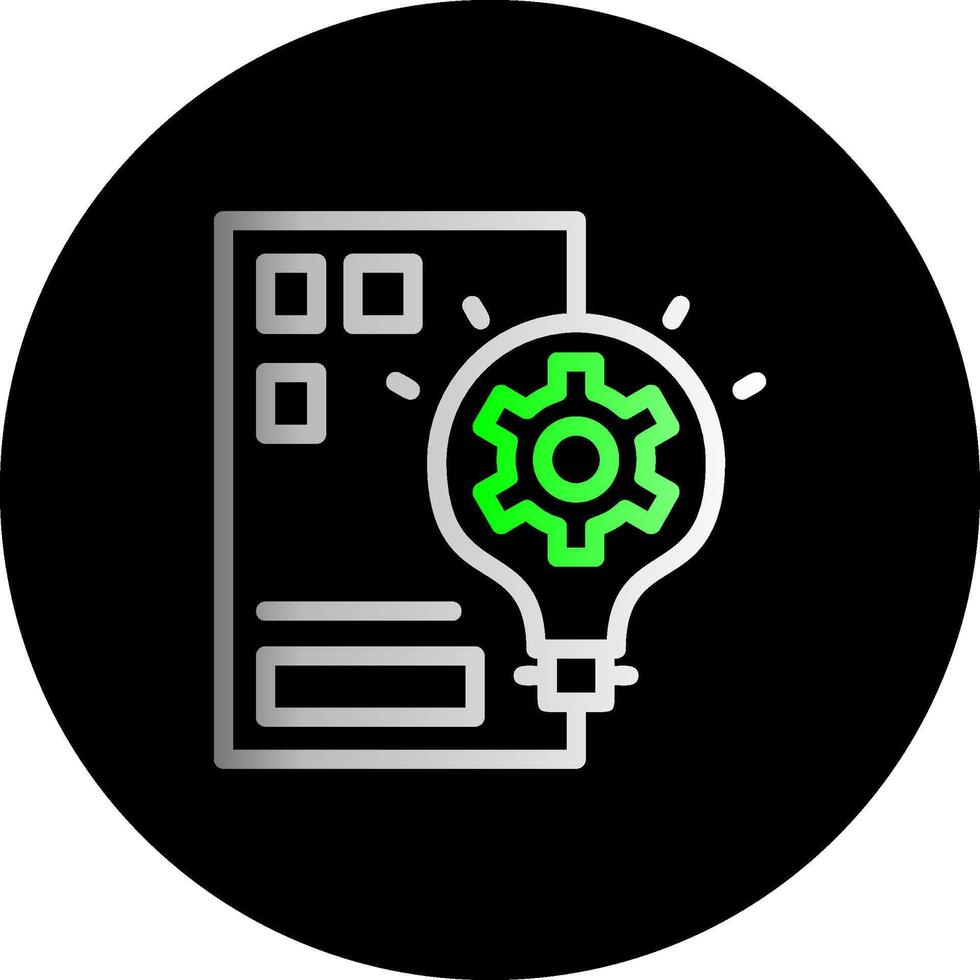 Inspire Invent Dual Gradient Circle Icon vector