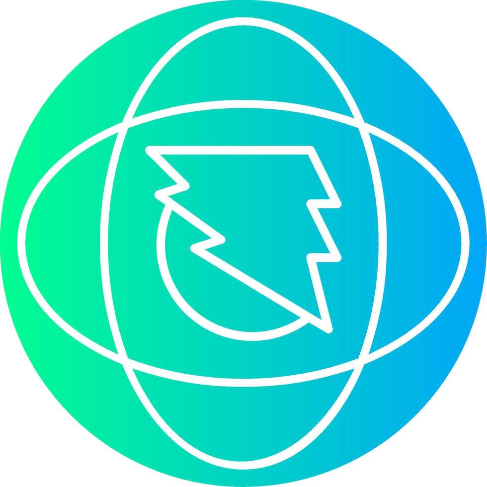 Swift Surge Solid Multi Gradient Icon vector