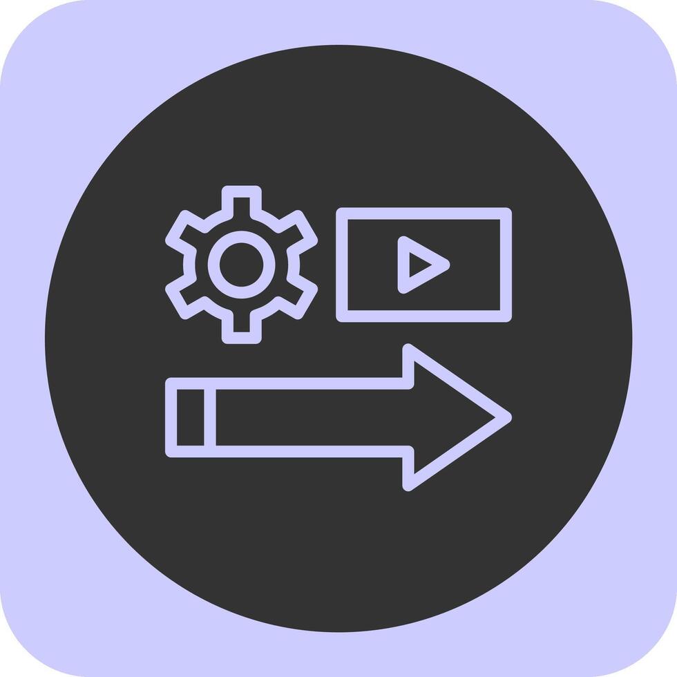 Shift Stream Linear Round Icon 40945805 Vector Art at Vecteezy