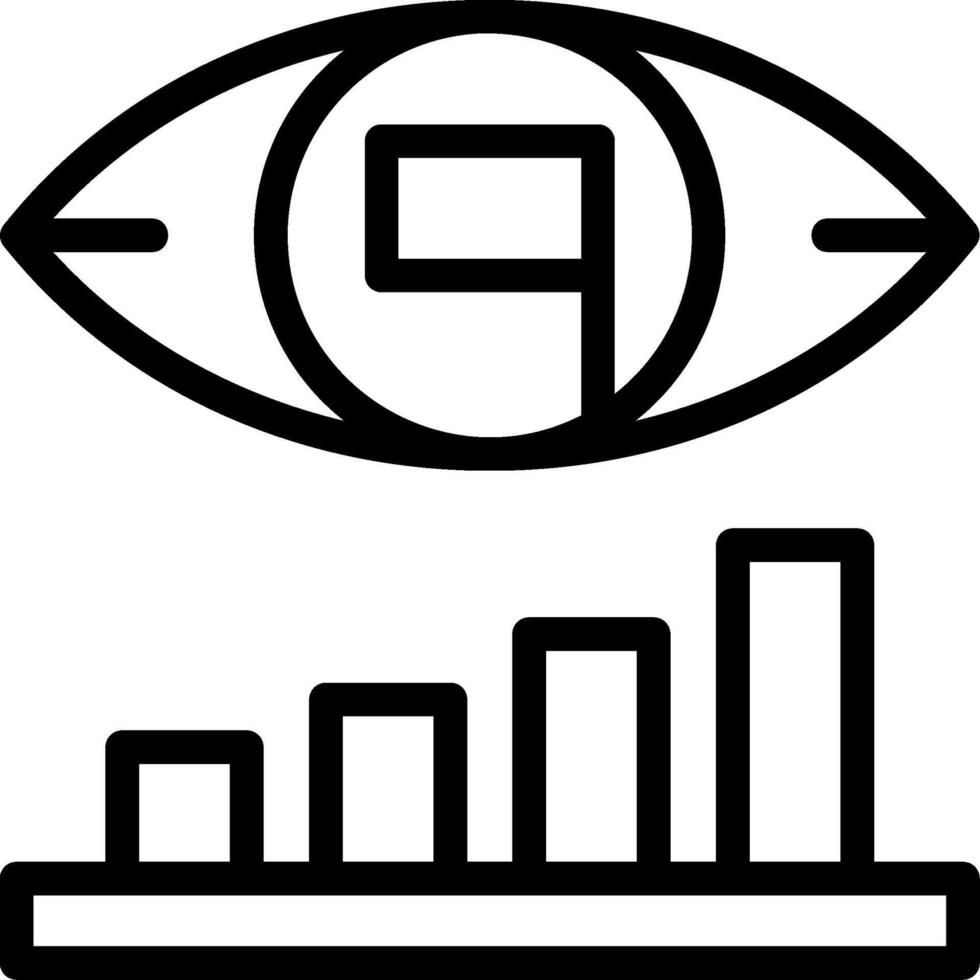 Vision Verve Line Icon vector