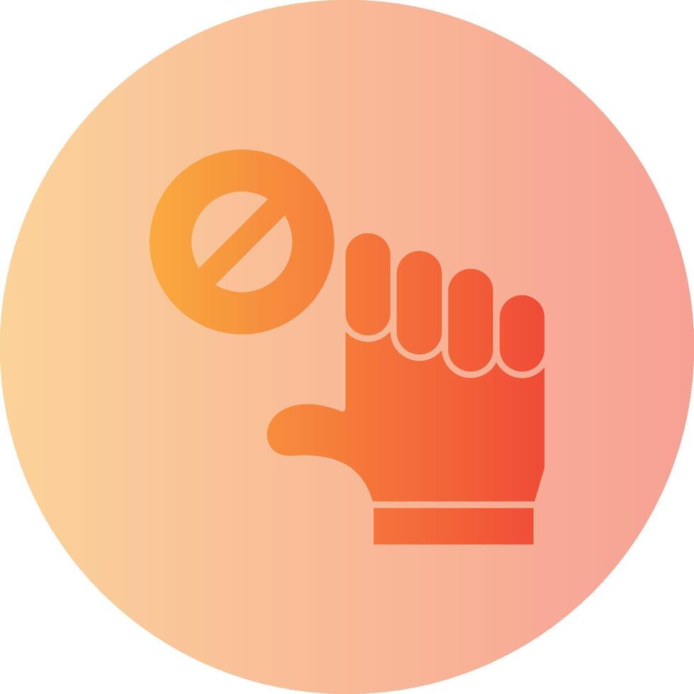 Rise Revolt Gradient Circle Icon vector