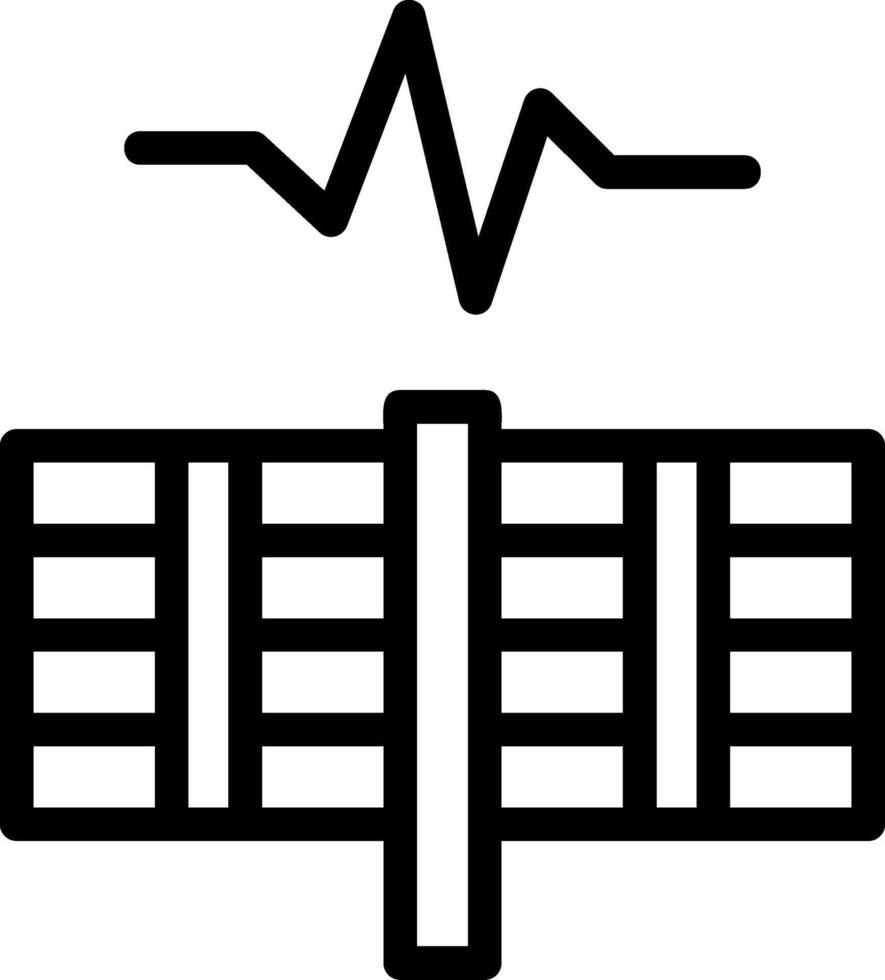 Spark Spire Line Icon vector