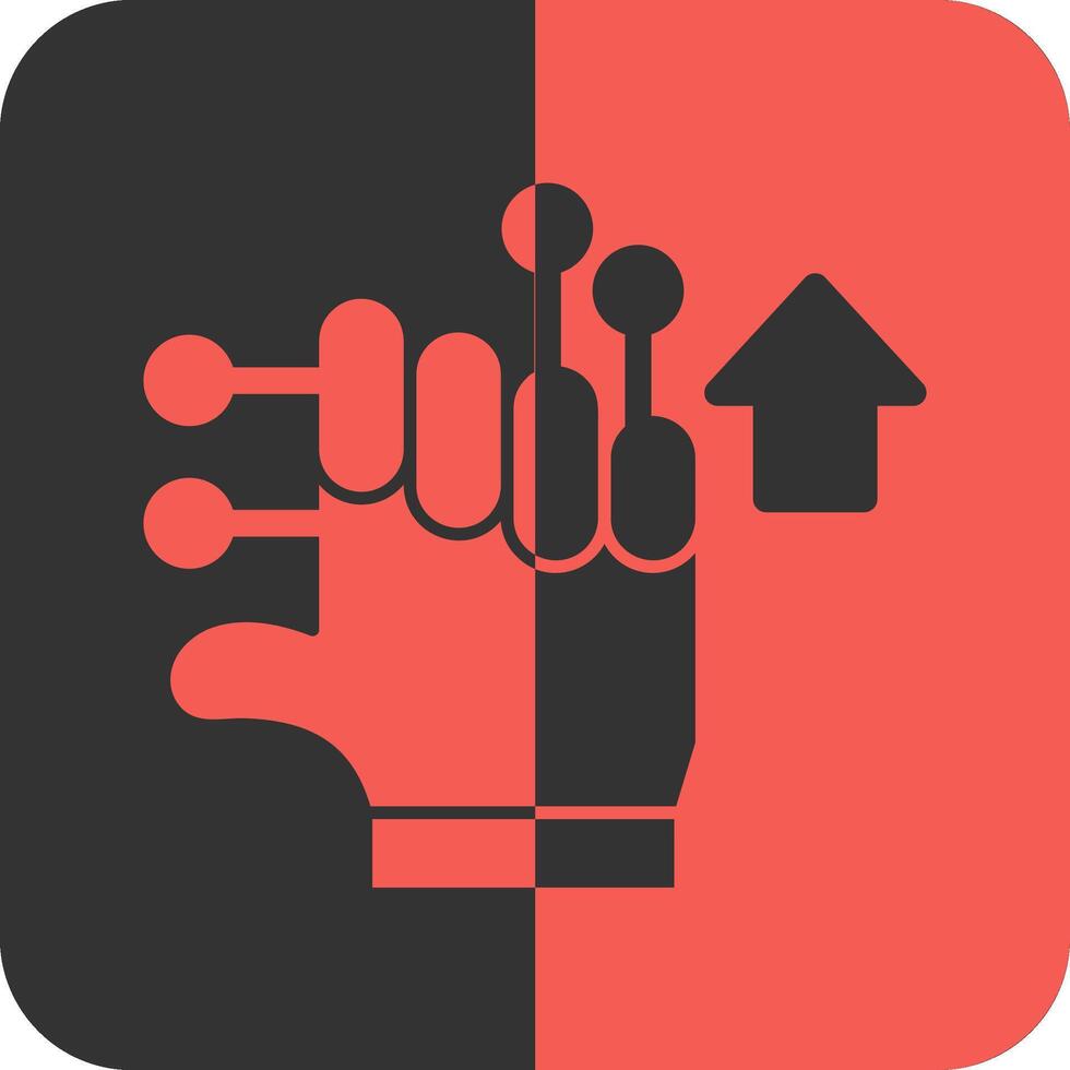 Empower Edge Red Inverse Icon vector