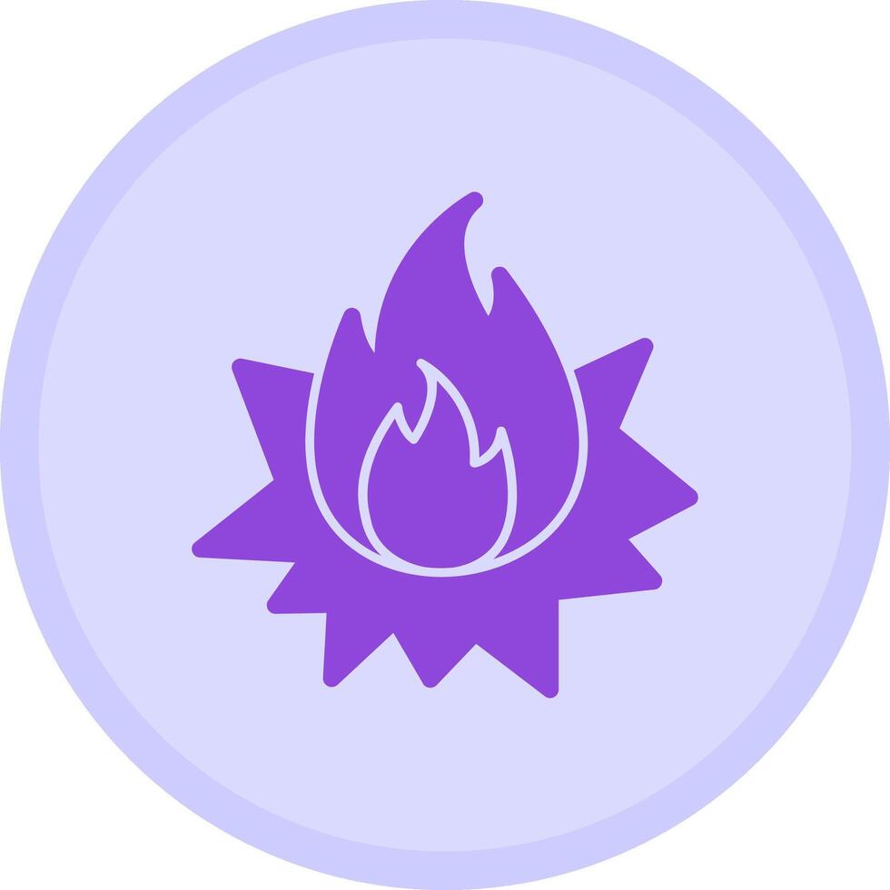 Blaze Burst Multicolor Circle Icon vector