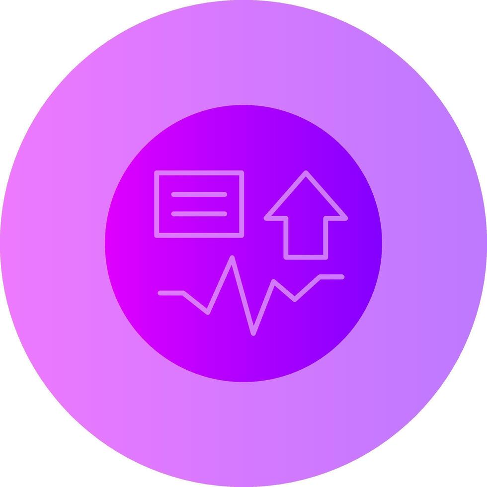 Shift Spark Gradient Circle Icon vector