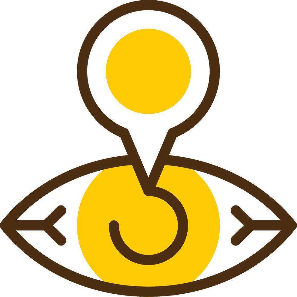 Vision Voyage Yellow Lieanr Circle Icon vector