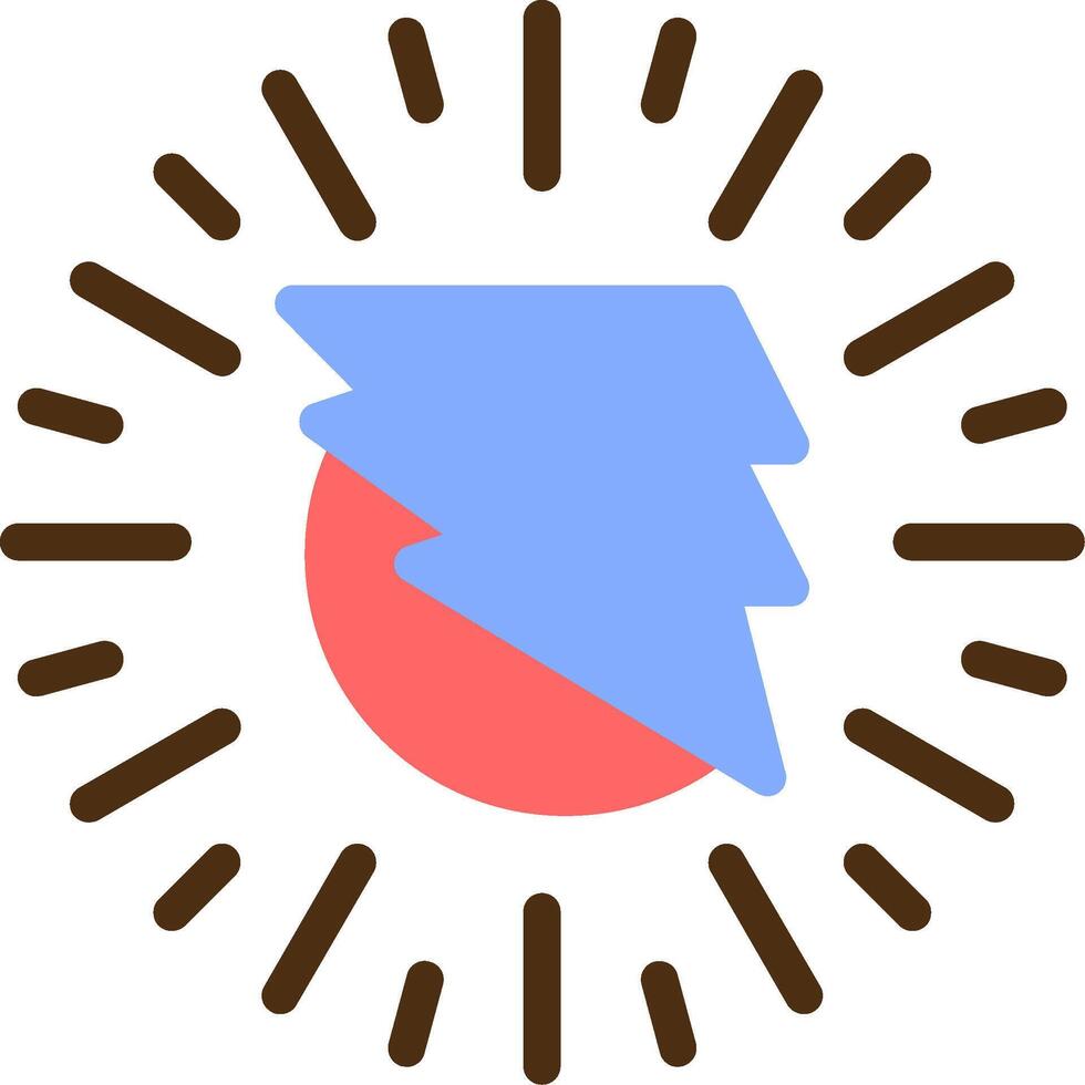 Chispa - chispear oleada color lleno icono vector