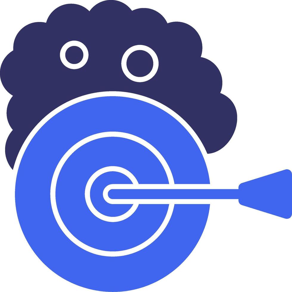 Dream Dart Solid Two Color Icon vector