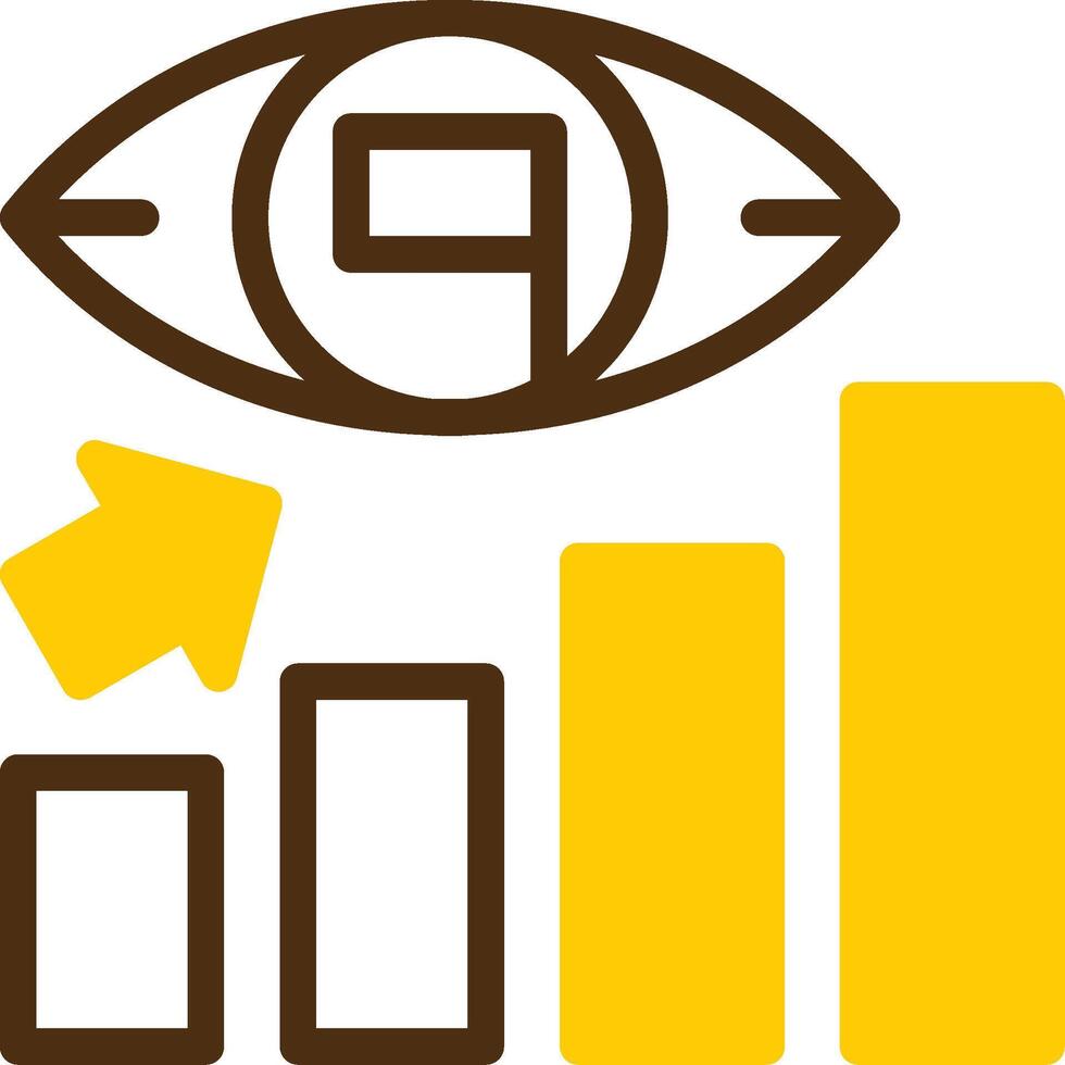 Vision Verve Yellow Lieanr Circle Icon vector