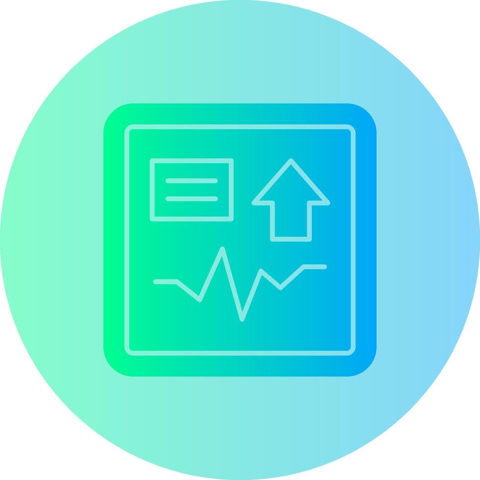 Shift Spark Gradient Circle Icon vector