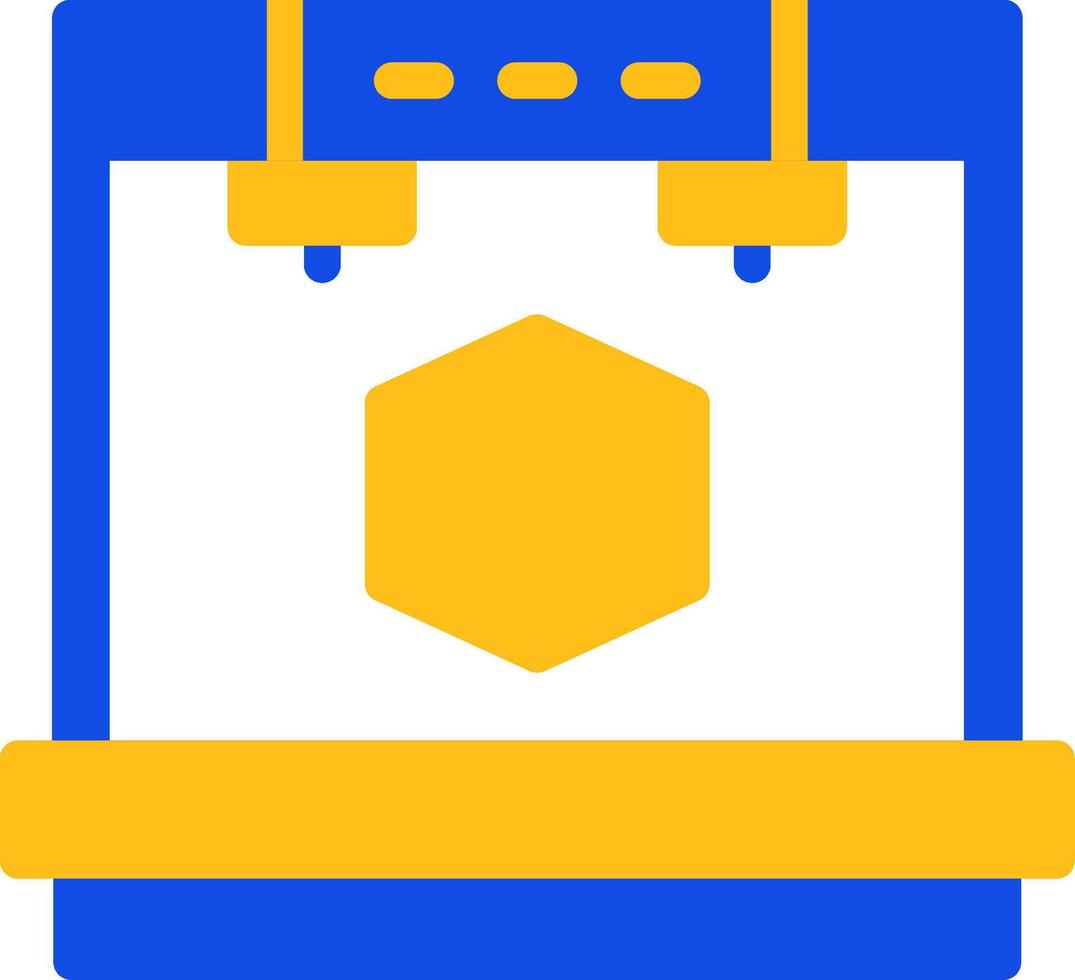 3D Printer Flat Two color Icon vector