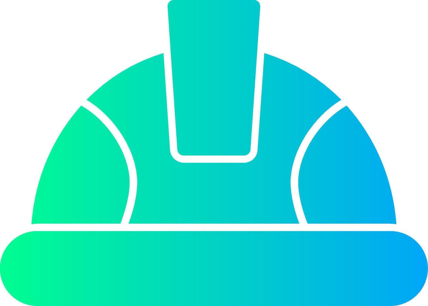 Safety Helmet Solid Multi Gradient Icon vector