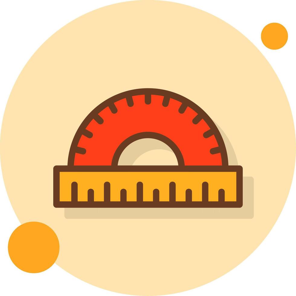 Scale Filled Shadow Cirlce Icon vector