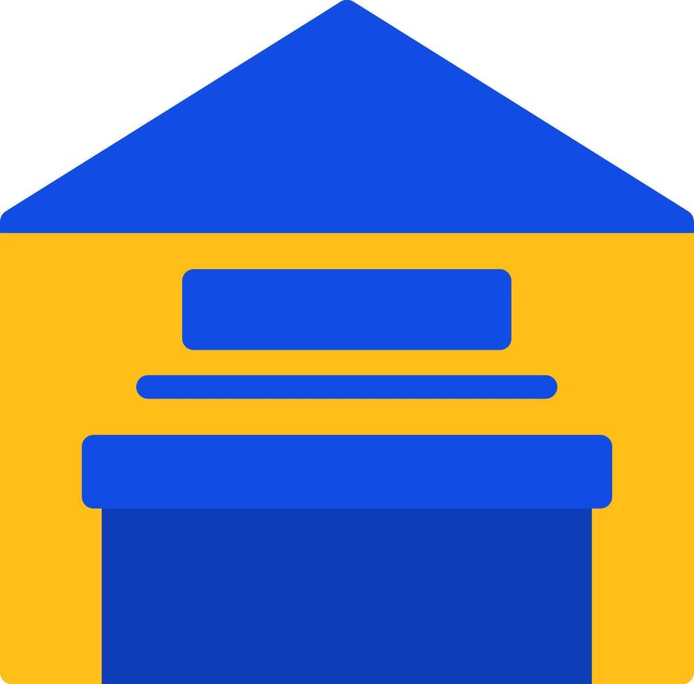 Warehouse Flat Two color Icon vector