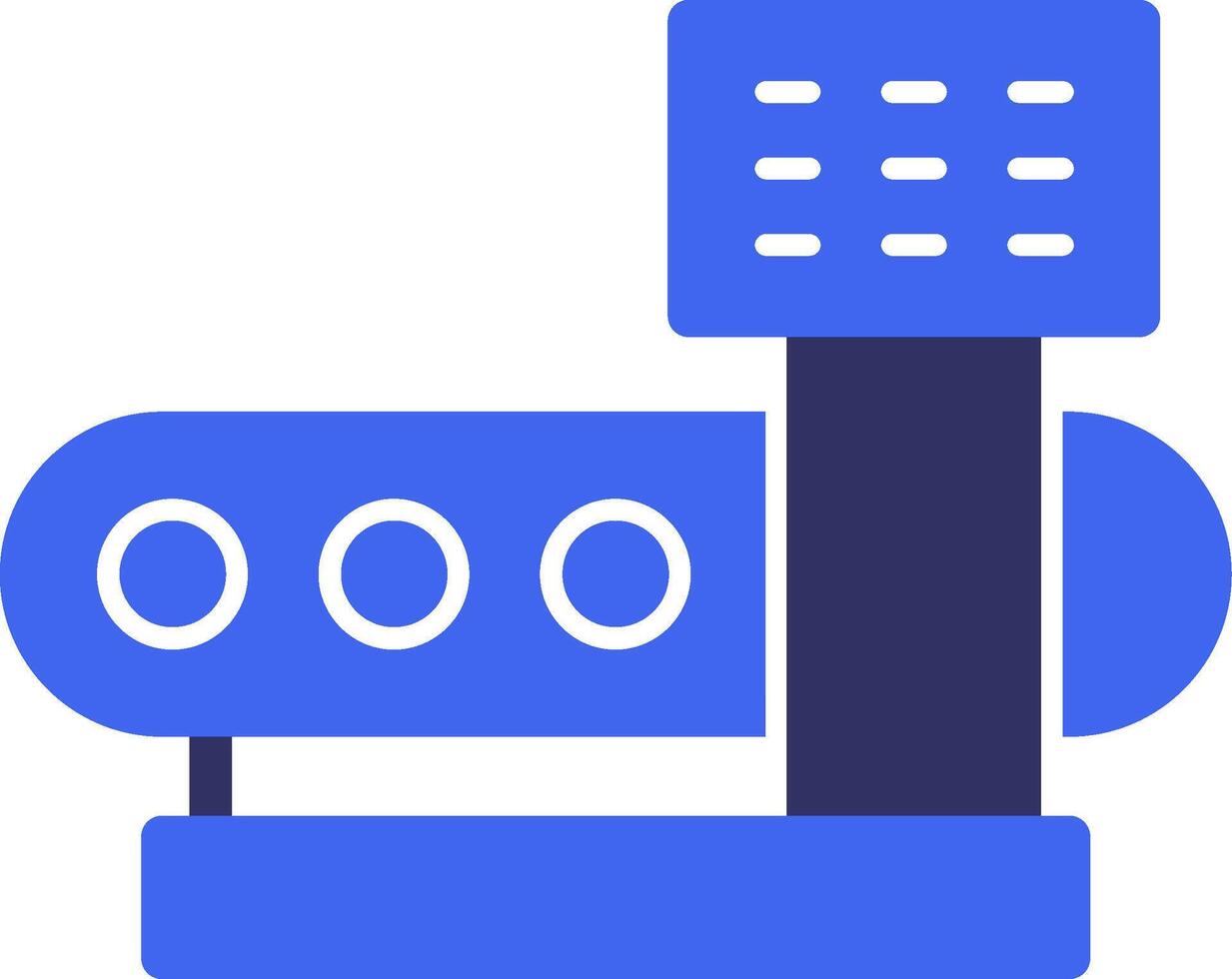 Machine Settings Solid Two Color Icon vector