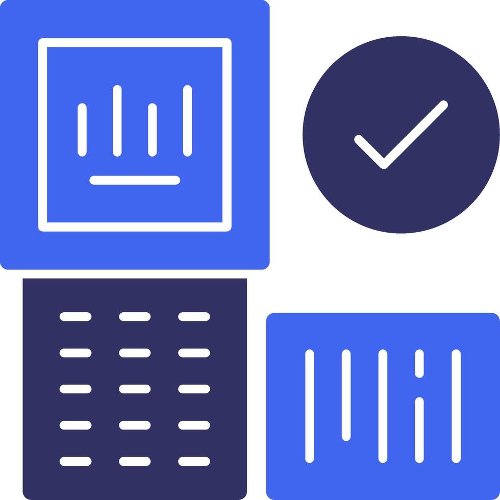 Barcode Scanner Solid Two Color Icon vector
