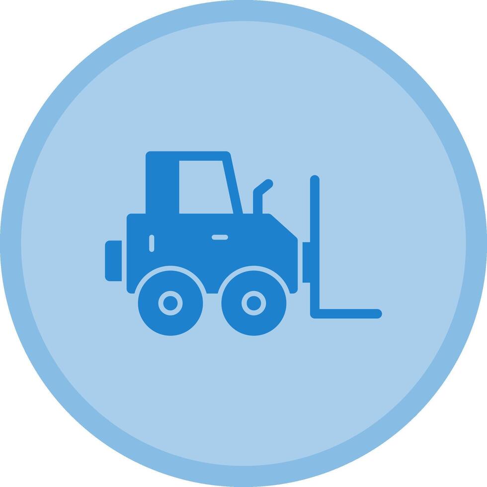 Forklift Multicolor Circle Icon vector