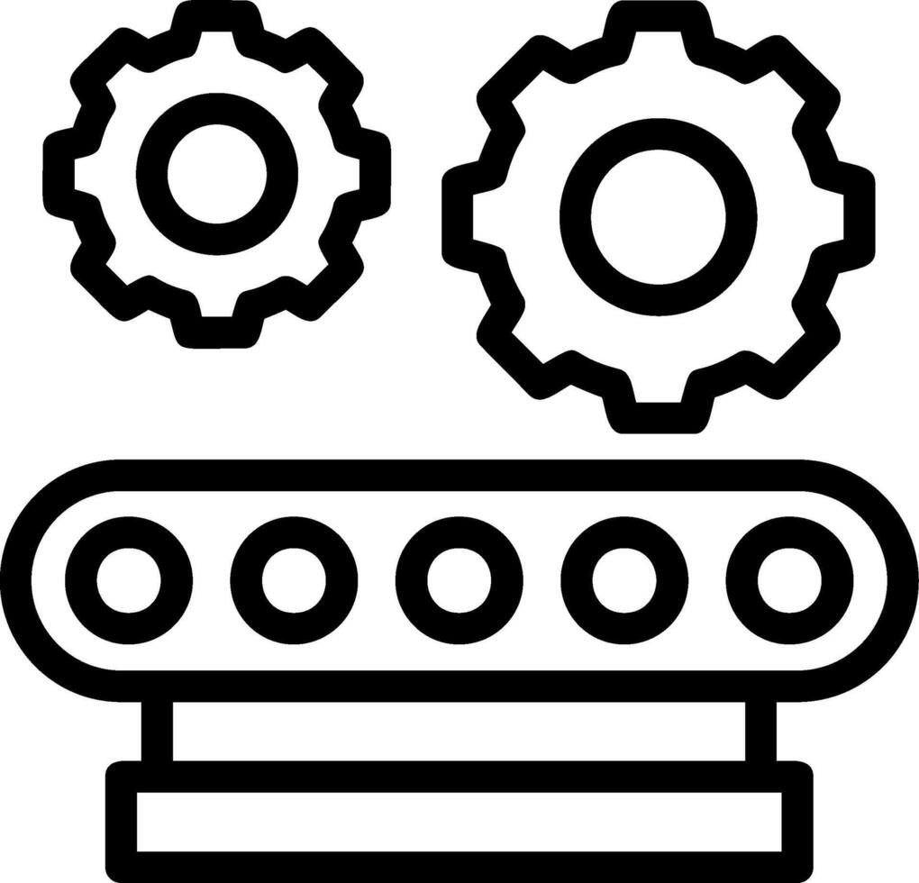 industria ajustes línea icono vector