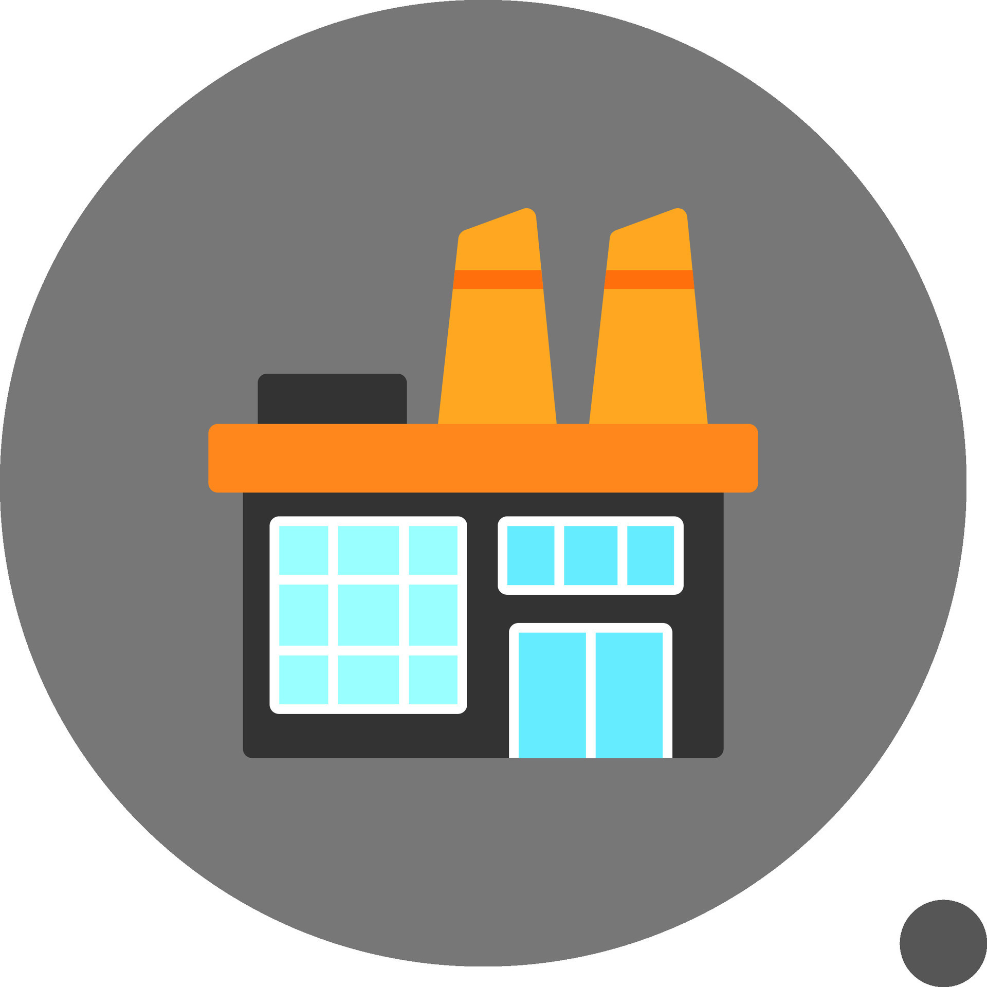 Factory Window Flat Shadow Icon 40947256 Vector Art at Vecteezy