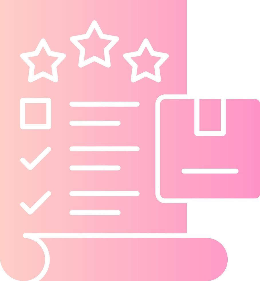 Quality Check Solid Multi Gradient Icon vector