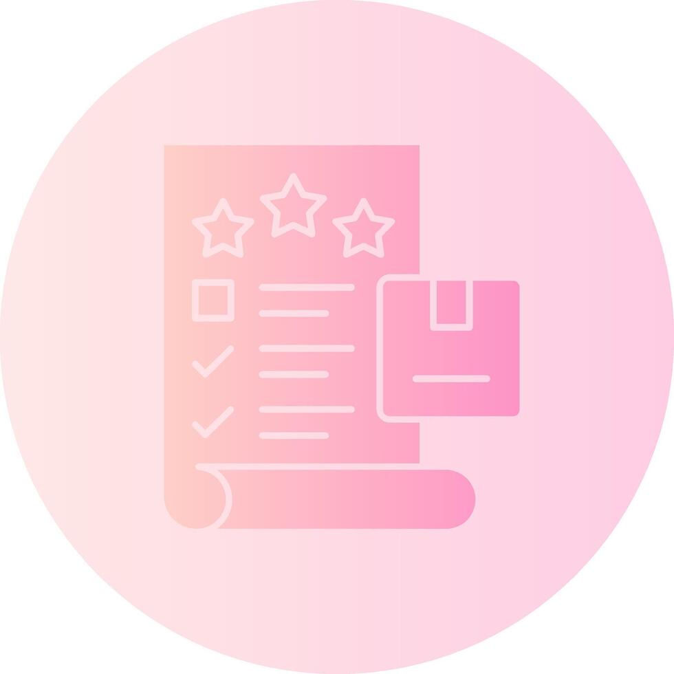 Quality Check Gradient Circle Icon vector