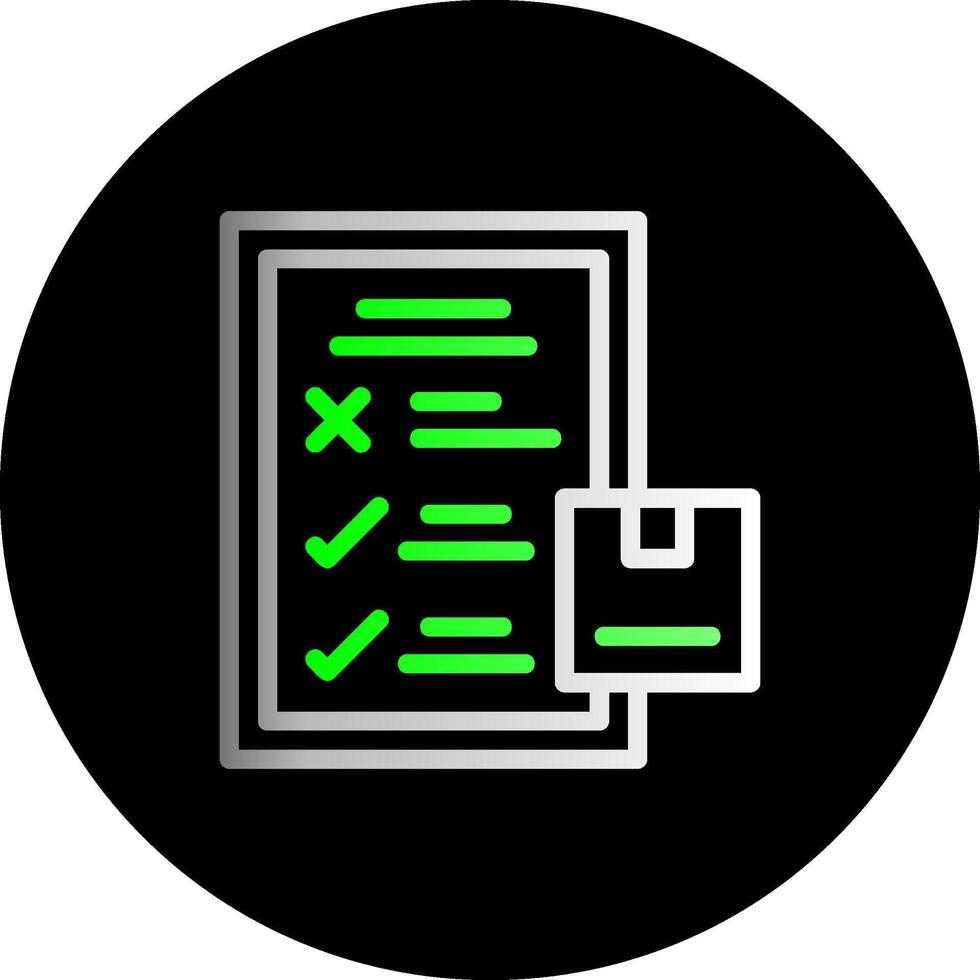 Inspection Checklist Dual Gradient Circle Icon vector