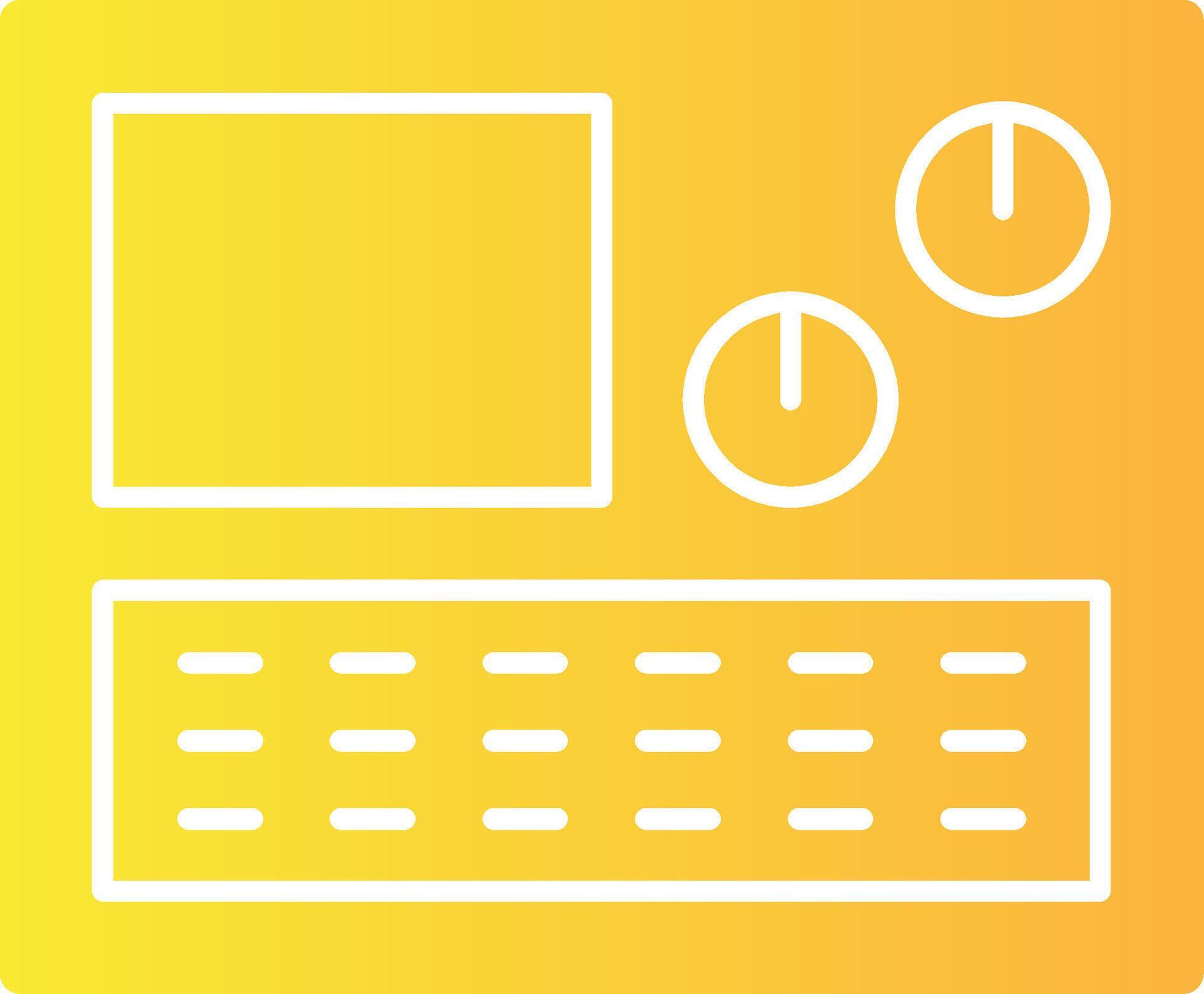 Machine Control Panel Solid Multi Gradient Icon 40947395 Vector Art at ...