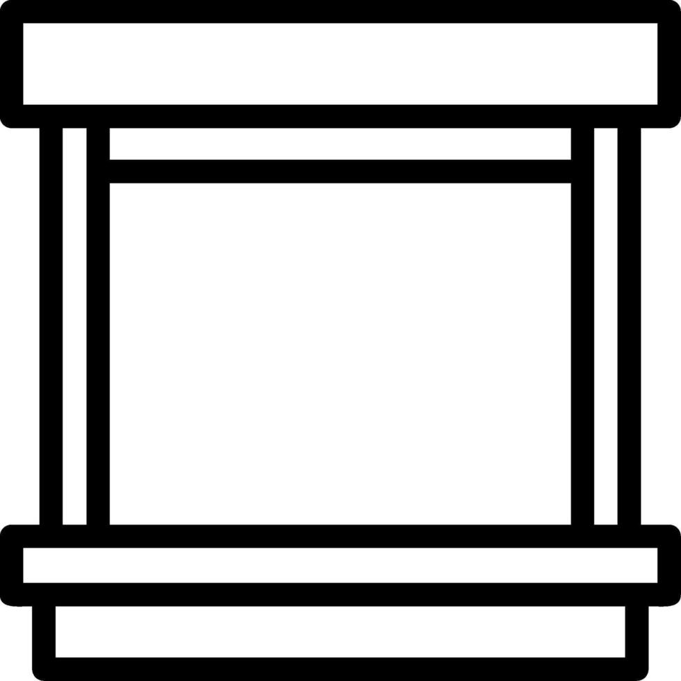 Loading Dock Line Icon vector