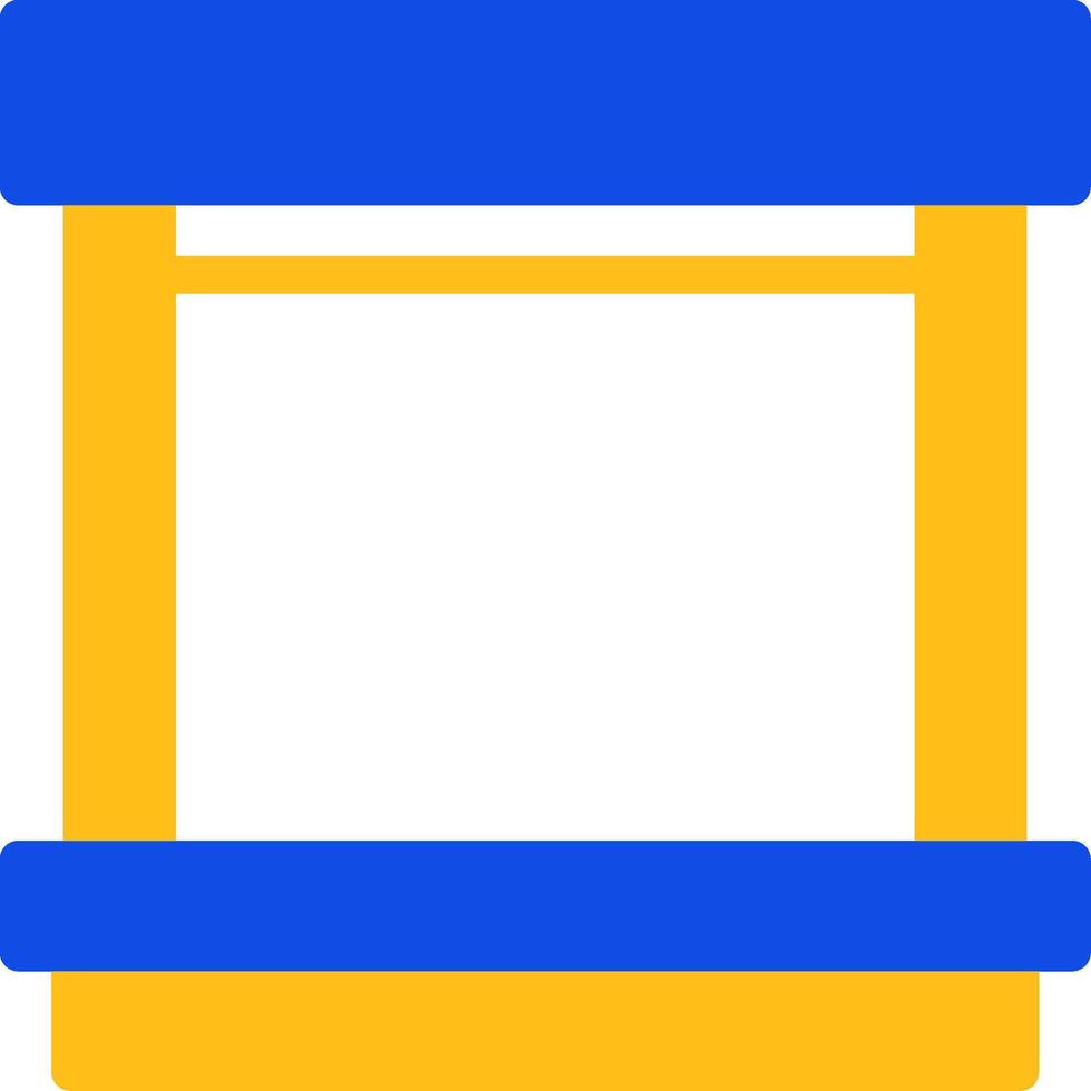 Loading Dock Flat Two color Icon vector