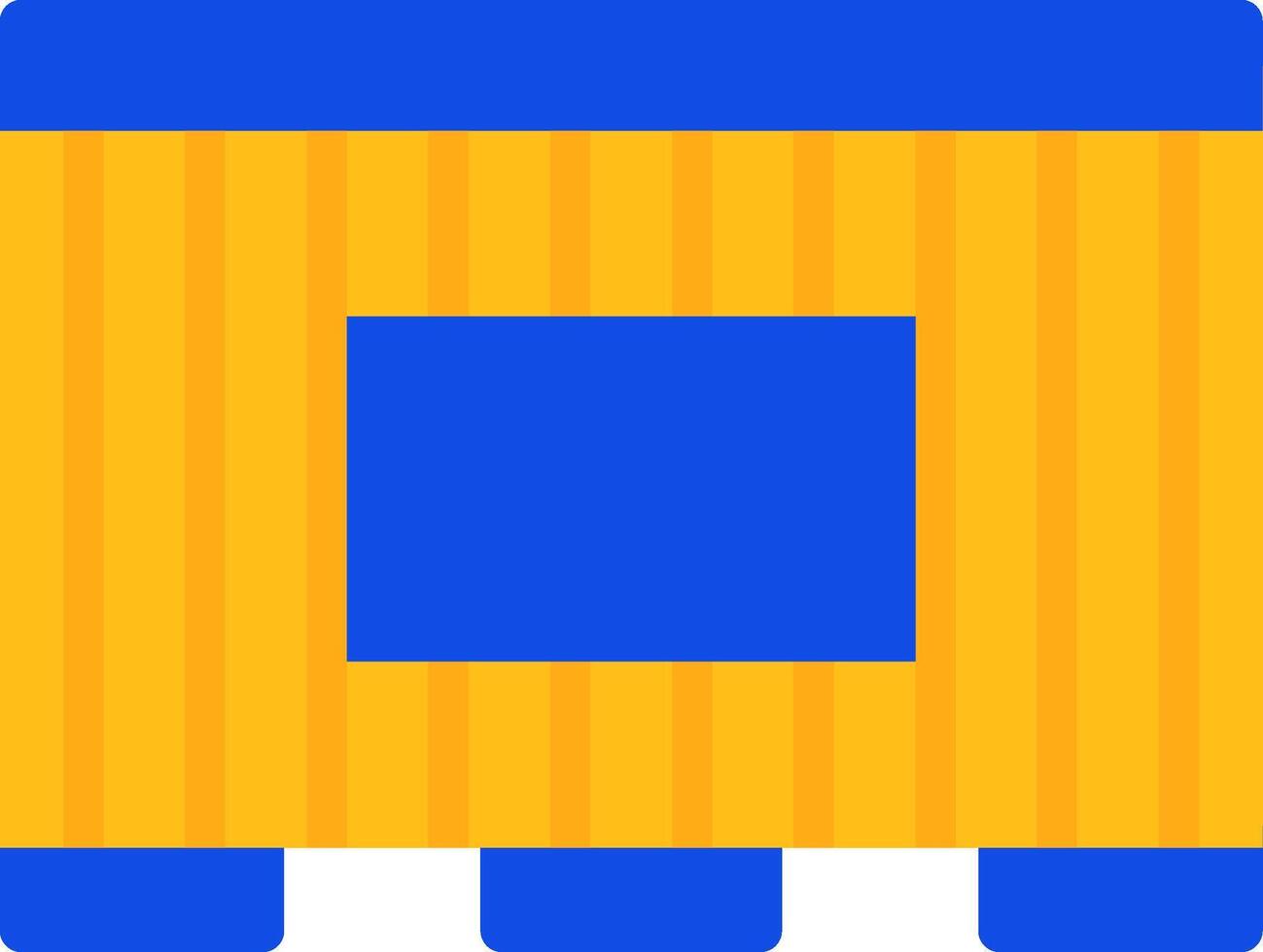 Shipping Container Flat Two color Icon vector