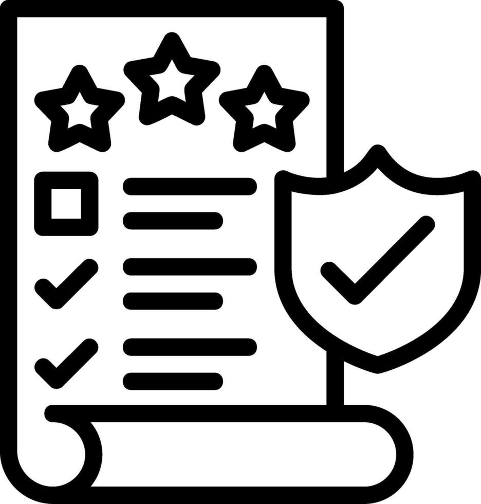 Quality Assurance Line Icon vector