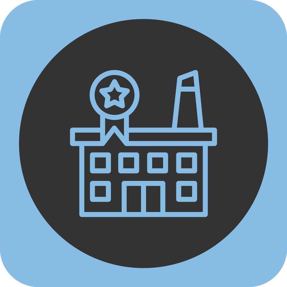 Industry Awards Linear Round Icon vector