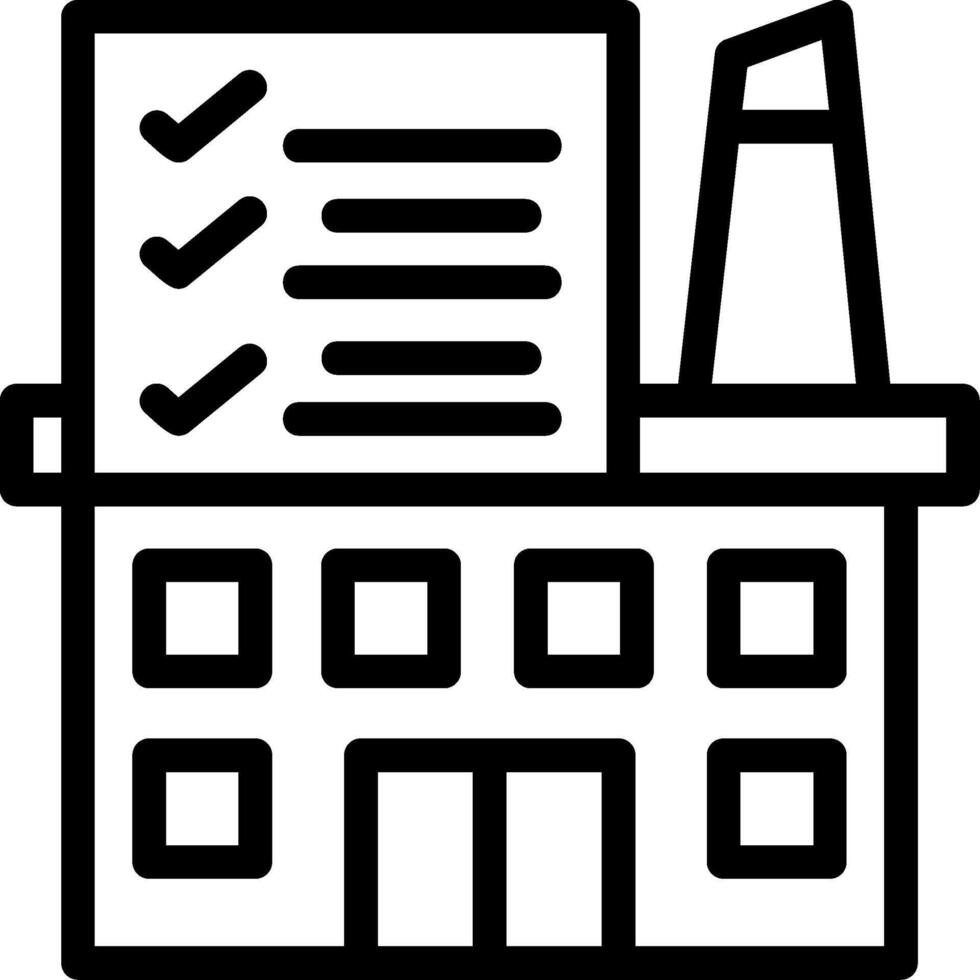 Factory Inspection Line Icon vector