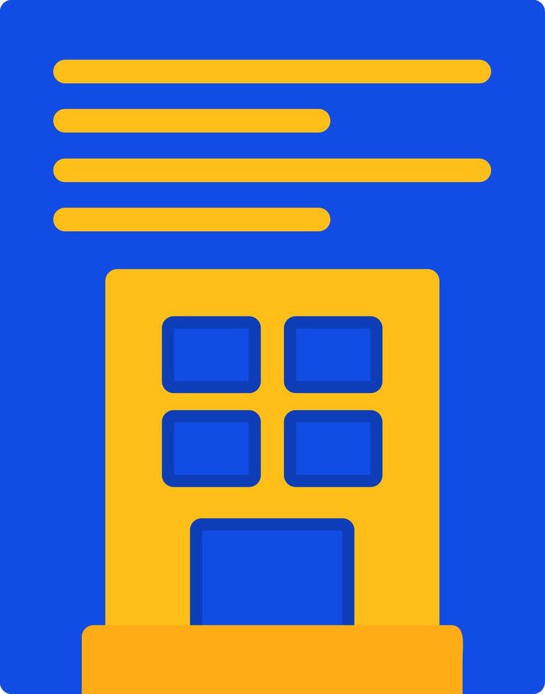 Industry Regulations Flat Two color Icon vector