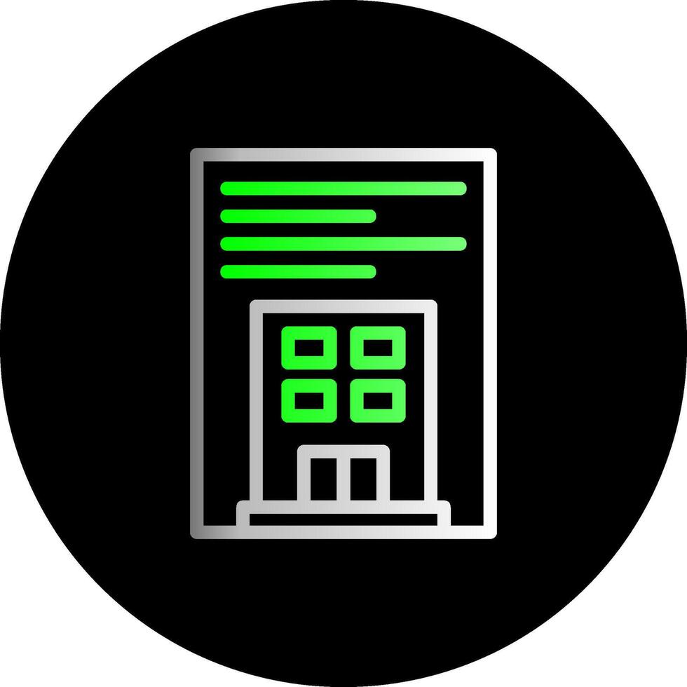 Industry Regulations Dual Gradient Circle Icon vector